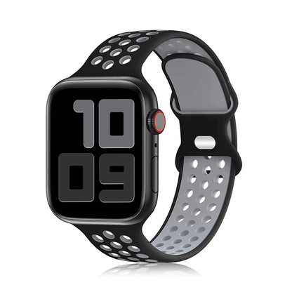 [12 colors available] Bicolor silicone sport band [Apple Watch]