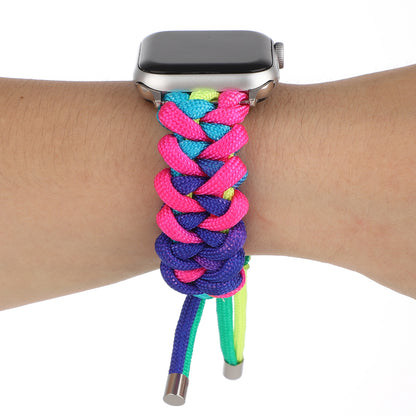 [4 types available] Rainbow paracord band [Apple Watch]