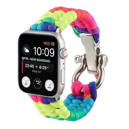 [4 types available] Rainbow paracord band [Apple Watch]