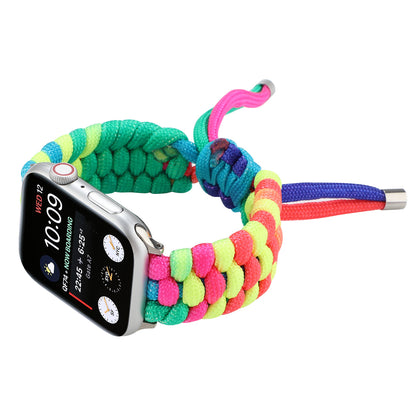 [4 types available] Rainbow paracord band [Apple Watch]