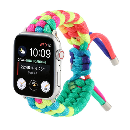 [4 types available] Rainbow paracord band [Apple Watch]