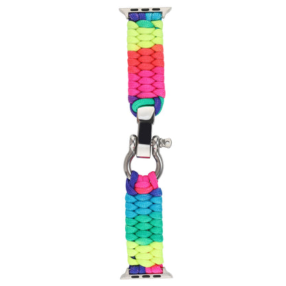 [4 types available] Rainbow paracord band [Apple Watch]