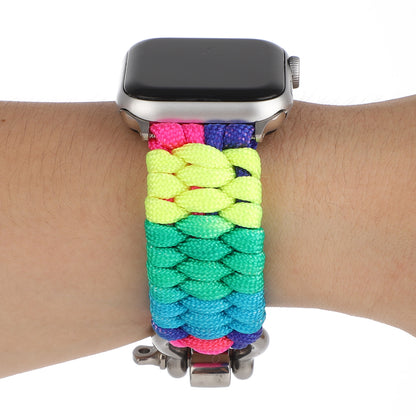 [4 types available] Rainbow paracord band [Apple Watch]