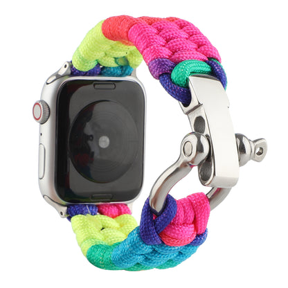 [4 types available] Rainbow paracord band [Apple Watch]