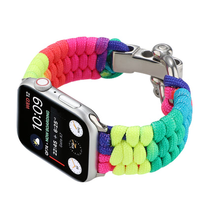 [4 types available] Rainbow paracord band [Apple Watch]