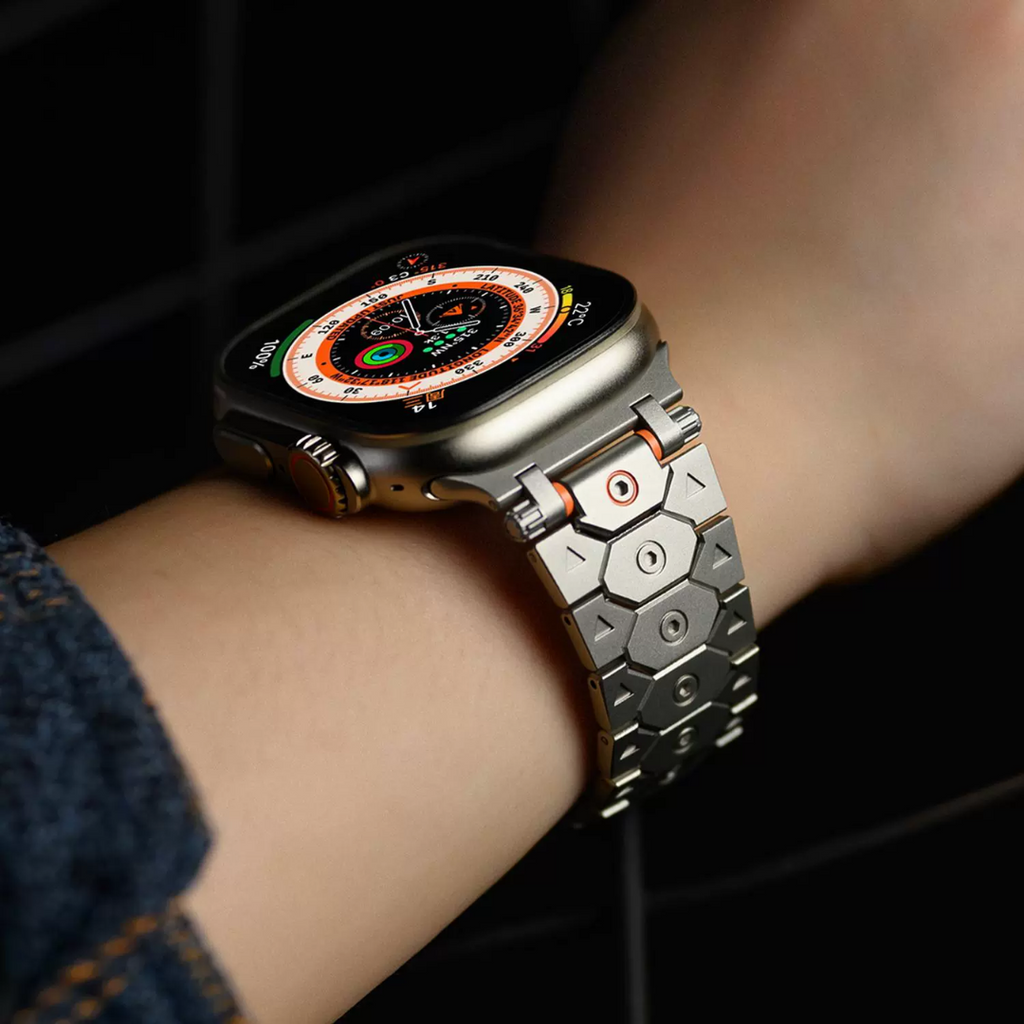 [Unique Design] Octagonal Stainless Steel Band [Apple Watch]