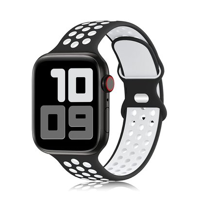 [12 colors available] Bicolor silicone sport band [Apple Watch]