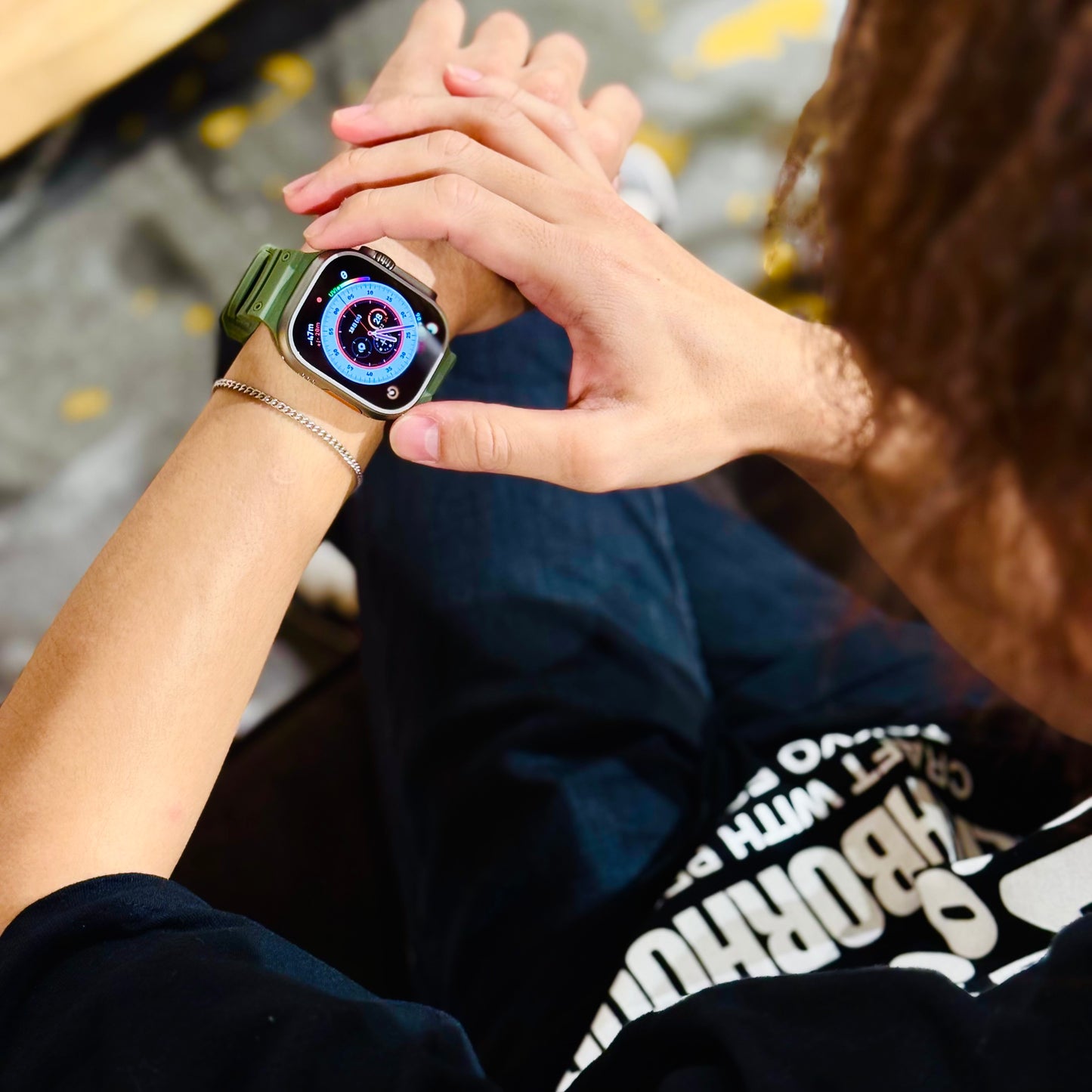 【アウトドアスタイル】ミリタリータフシリコンバンド【アップルウォッチ】