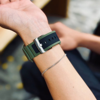【アウトドアスタイル】ミリタリータフシリコンバンド【アップルウォッチ】