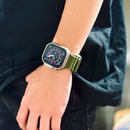 【アウトドアスタイル】ミリタリータフシリコンバンド【アップルウォッチ】