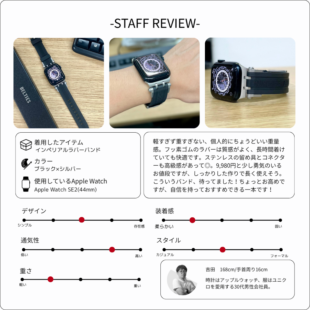 [2025 Latest] Imperial Rubber Band [Apple Watch]