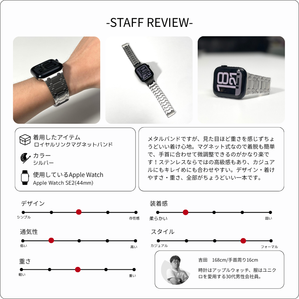 【最新デザイン】ロイヤルリンクマグネットバンド【アップルウォッチ】