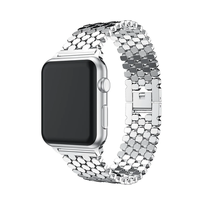 [4 colors available] Honeycomb chain steel band [Apple Watch]