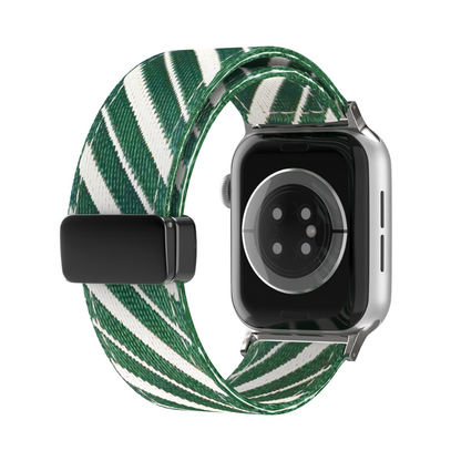 [10 colors available] Striped magnetic nylon band [Apple Watch]