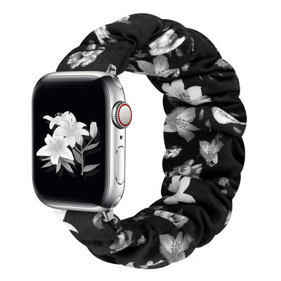 [19 colors available] Feminine scrunchie band [Apple Watch] 