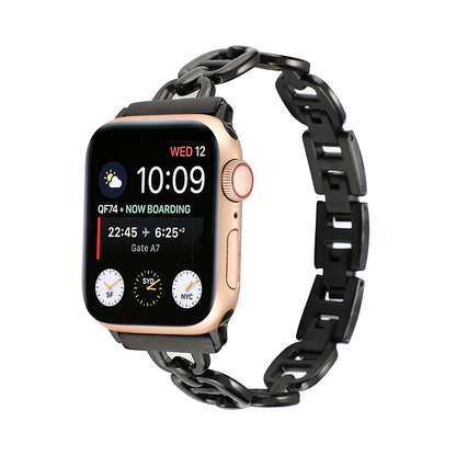 [4 colors available] Chain ring metal band [Apple Watch]