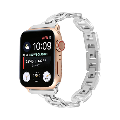 [4 colors available] Chain ring metal band [Apple Watch]