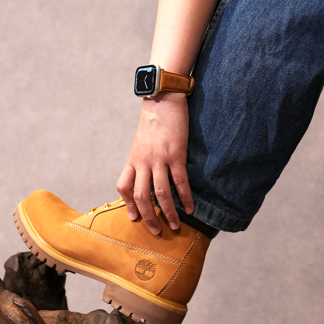 【ブランド本革】ティンバーランドレザーバンド【アップルウォッチ】