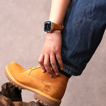 【ブランド本革】ティンバーランドレザーバンド【アップルウォッチ】