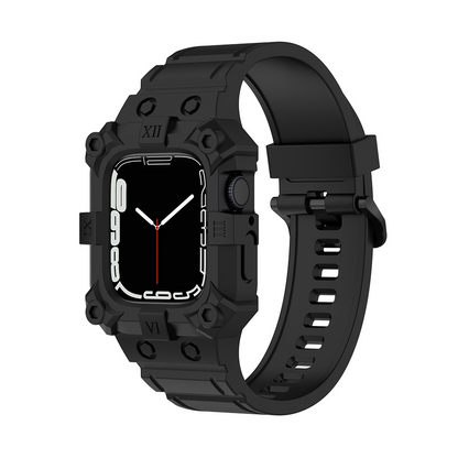 [10 colors available] Explorer silicone case integrated band [Apple Watch]