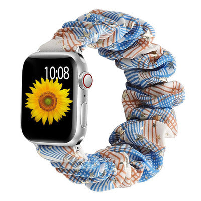 [19 colors available] Feminine scrunchie band [Apple Watch] 