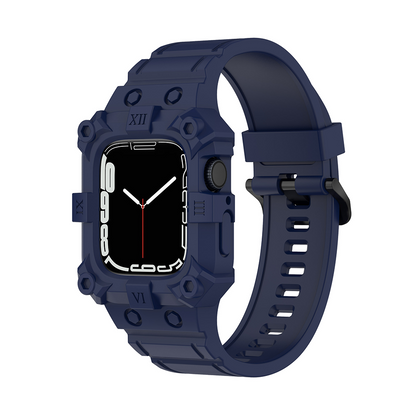 [10 colors available] Explorer silicone case integrated band [Apple Watch]