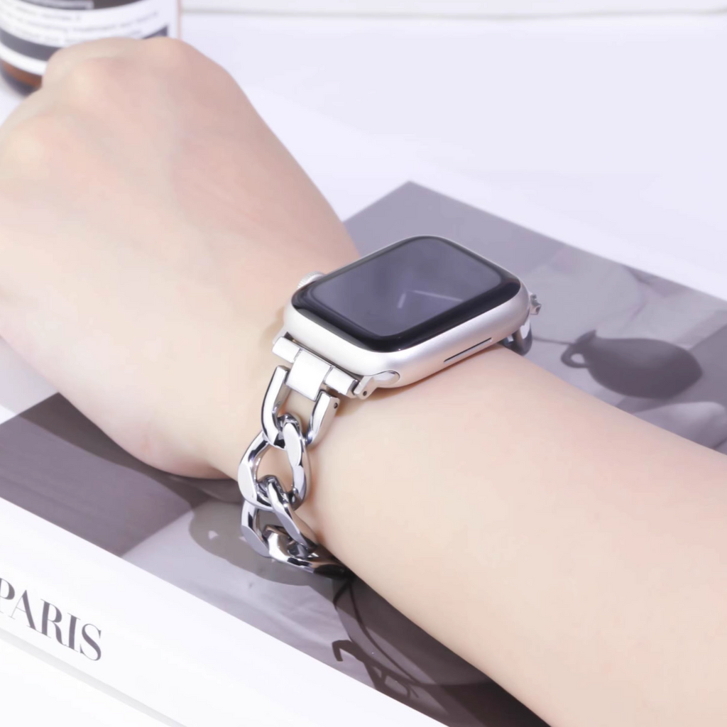 [4 colors available] Elegant chain link band [Apple Watch]