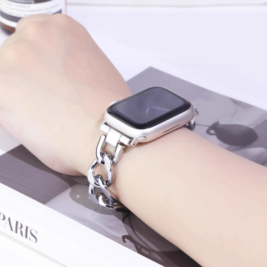 [4 colors available] Elegant chain link band [Apple Watch]