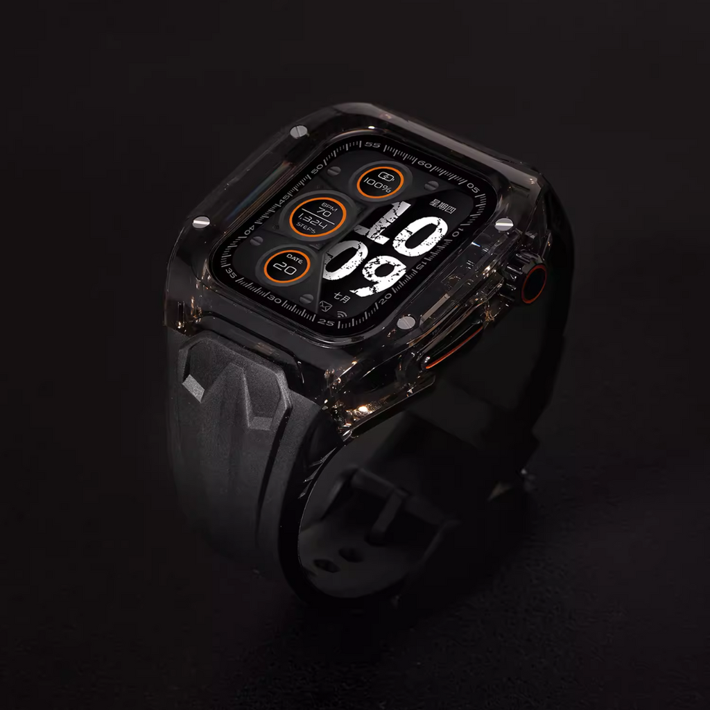 [6 colors available with integrated case] Crystal Explorer TPU band [Apple Watch]