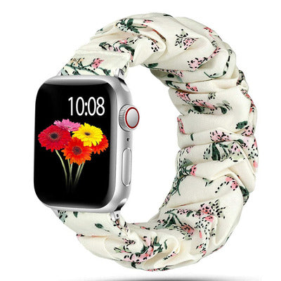 [19 colors available] Feminine scrunchie band [Apple Watch] 