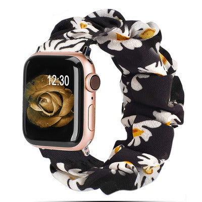 [19 colors available] Feminine scrunchie band [Apple Watch] 