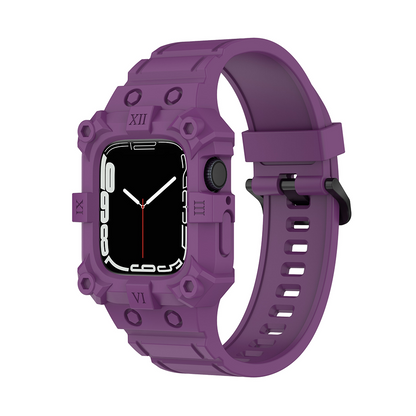 [10 colors available] Explorer silicone case integrated band [Apple Watch]