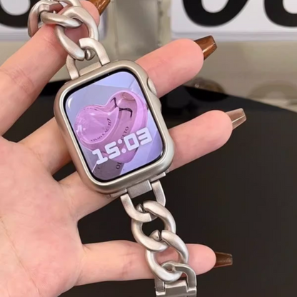 [4 colors available] Elegant chain link band [Apple Watch]