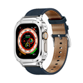 [Integrated Case] ​​Leather Stainless Steel Case Band [Apple Watch]