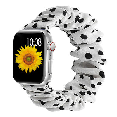 [19 colors available] Feminine scrunchie band [Apple Watch] 