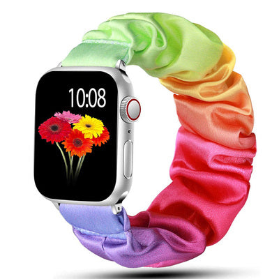 [19 colors available] Feminine scrunchie band [Apple Watch] 