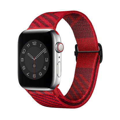 [10 colors available] Striped braided nylon band [Apple Watch]