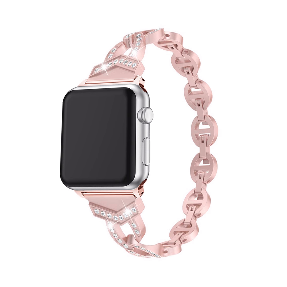 【全5色】ダイヤモンドデザインスチールバンド【アップルウォッチ】 - Apple Watchバンド専門通販【BELTIES(ベルティーズ)】