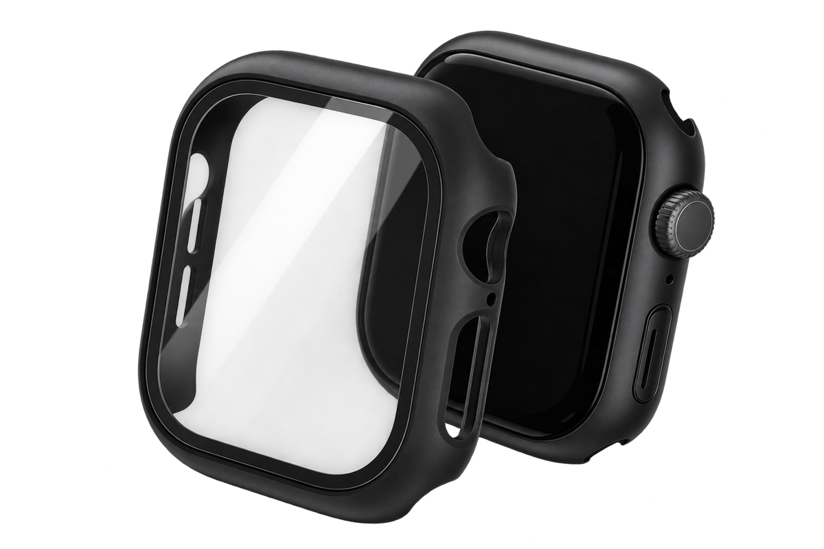 Watch本体と保護ケースを離して見せた構造イメージ