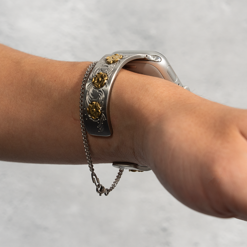 【アップルウォッチバングル】ARABESQUE FLOWER【SOULITE】