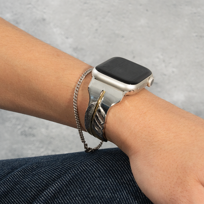 【アップルウォッチバングル】FEATHER GOLD TIP【SOULITE】