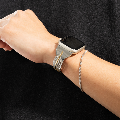 【アップルウォッチバングル】FEATHER GOLD TIP【SOULITE】