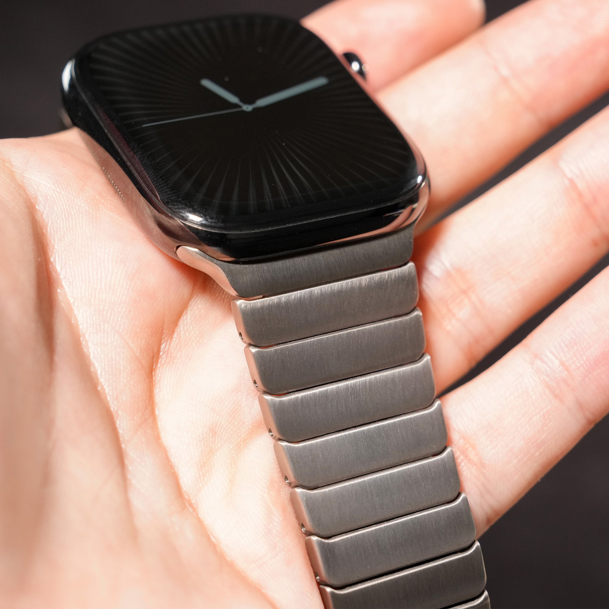 [Minimalist Design] Magnetic Bamboo Titanium Band [Apple Watch]