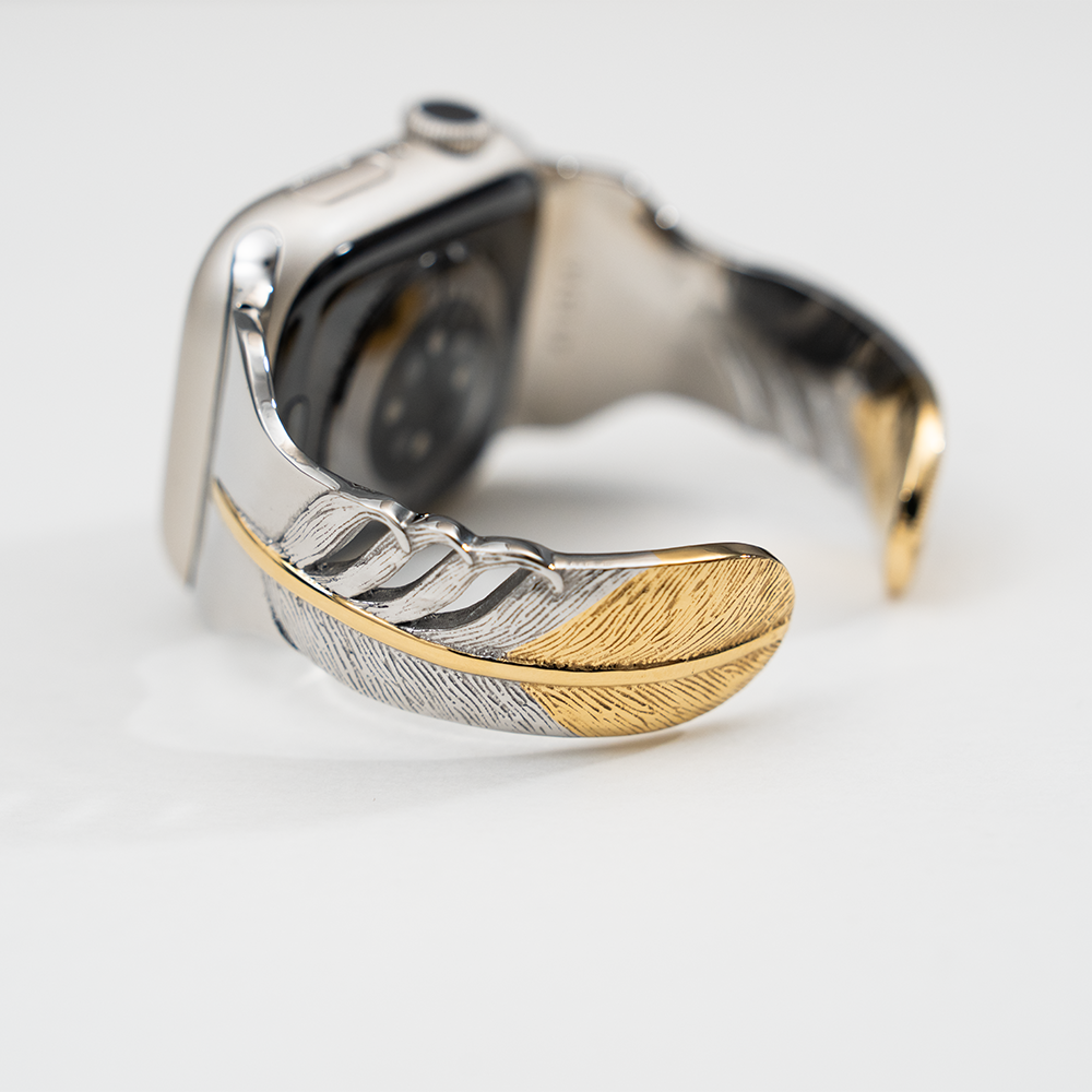 【アップルウォッチバングル】FEATHER GOLD TIP【SOULITE】