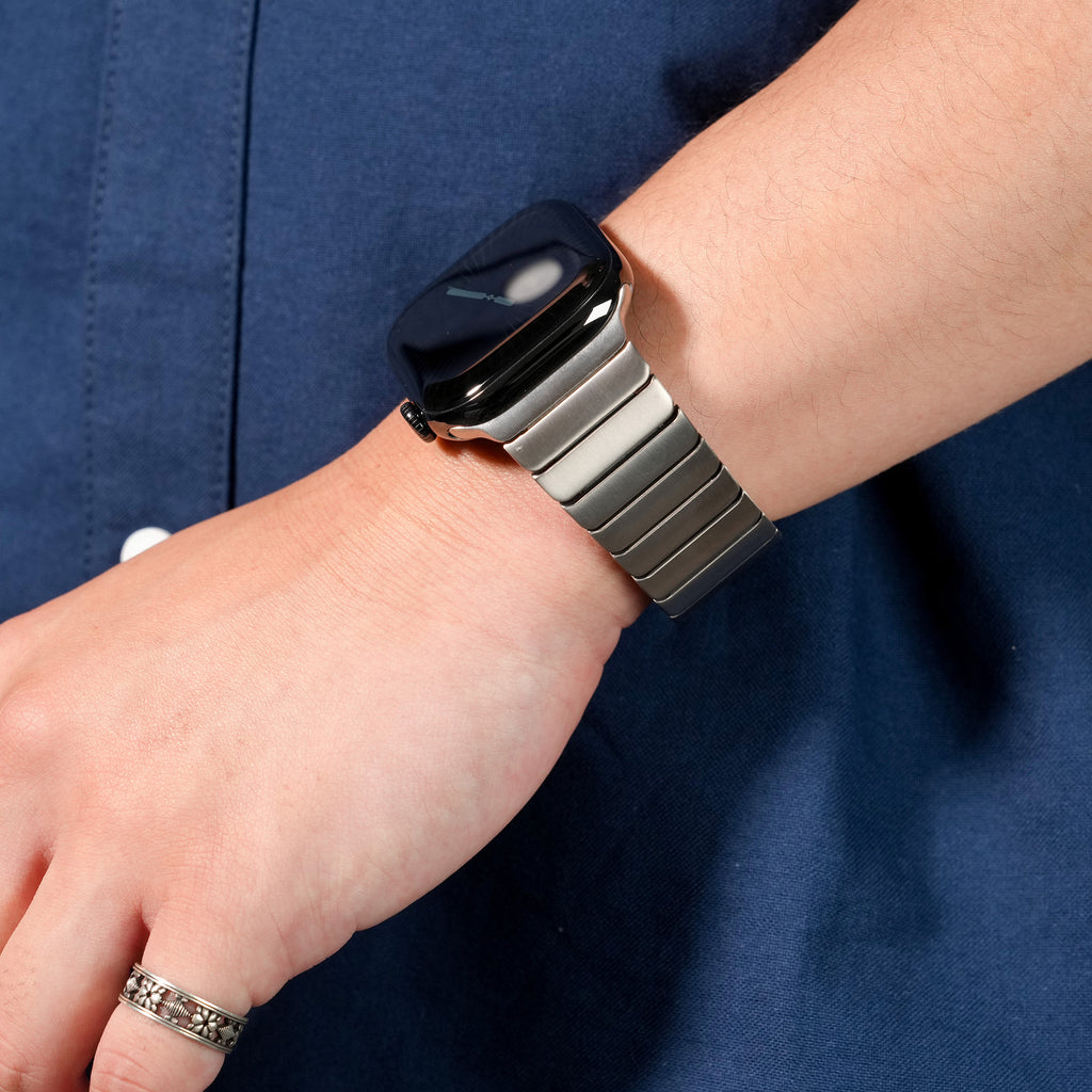 [Minimalist Design] Magnetic Bamboo Titanium Band [Apple Watch]