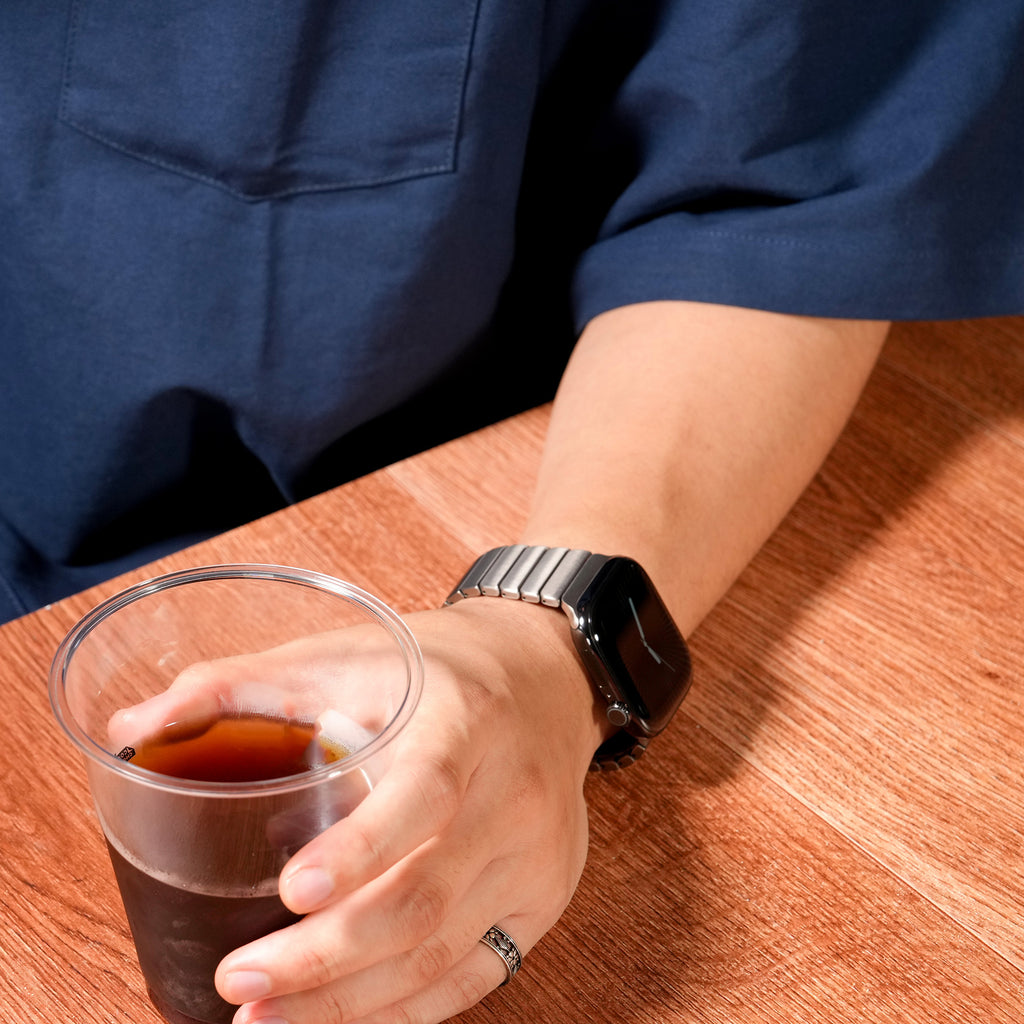 [Minimalist Design] Magnetic Bamboo Titanium Band [Apple Watch]