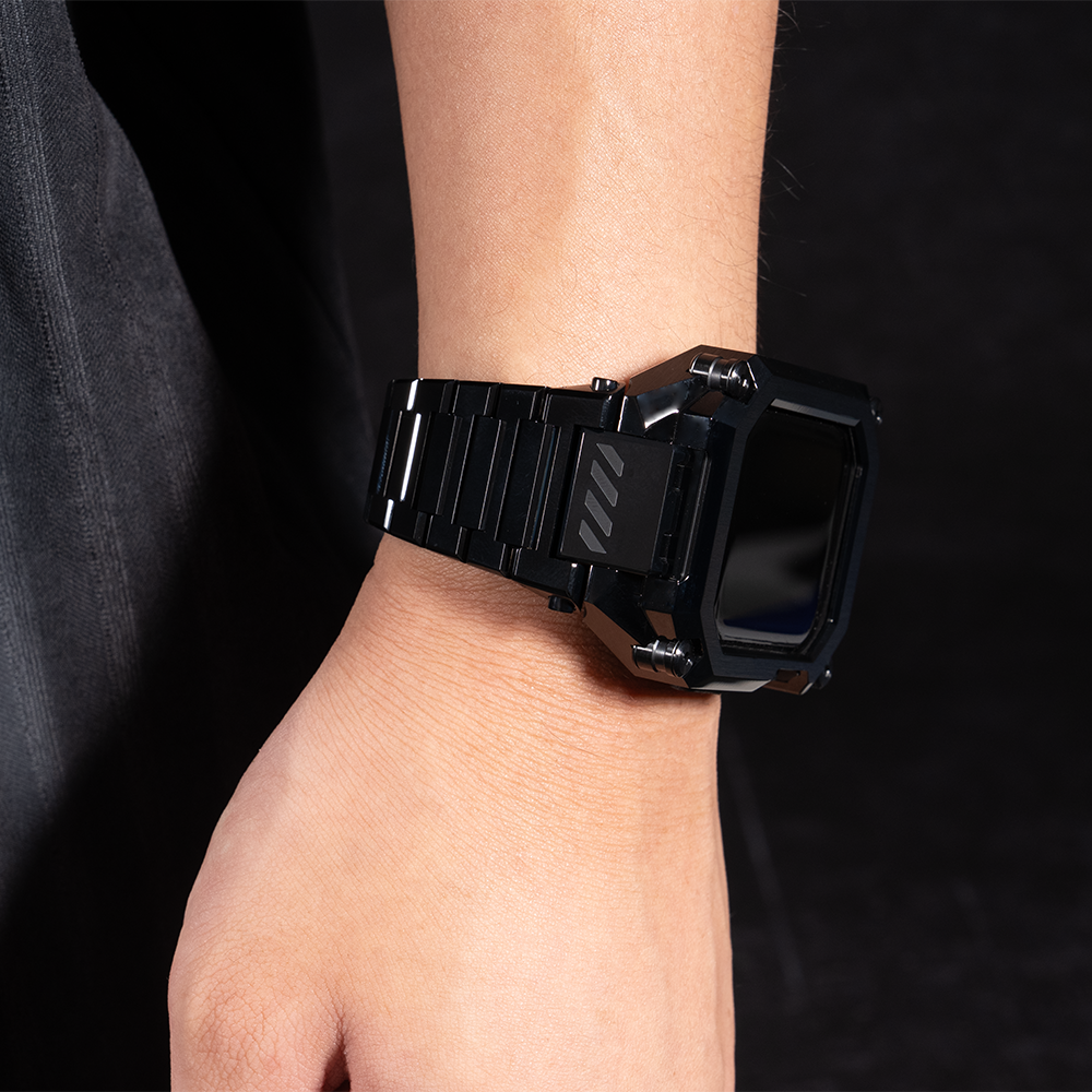 【高強度メタル】UB STEEL 一体型バンド【アップルウォッチ】