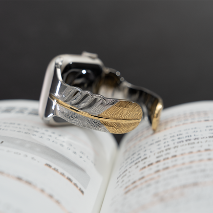 【アップルウォッチバングル】FEATHER GOLD TIP【SOULITE】