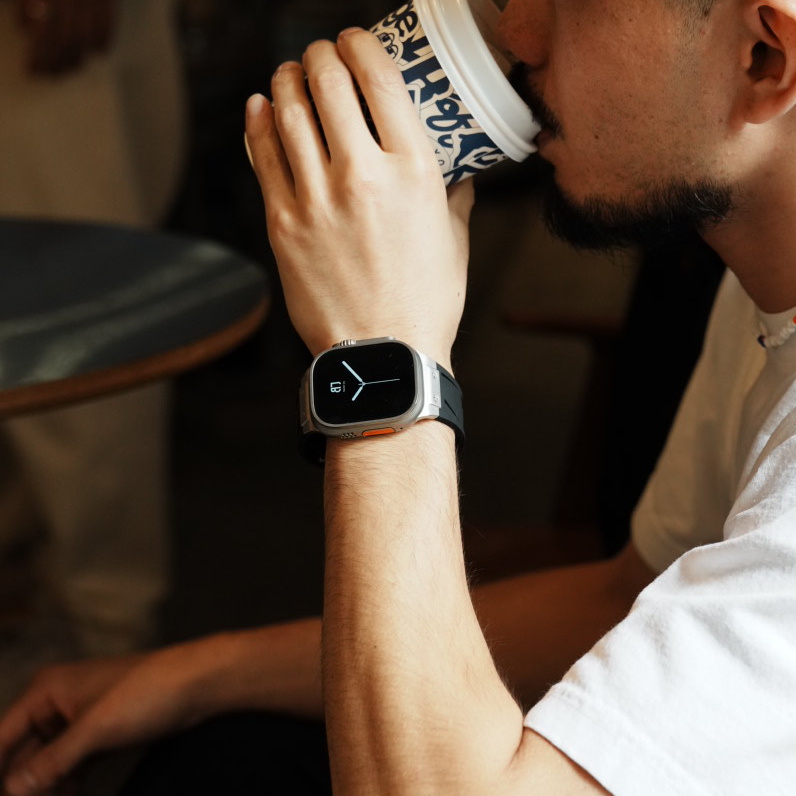 Apple Watch Band BJ-006 VECTOR - Black Silver【Bandee Joy】