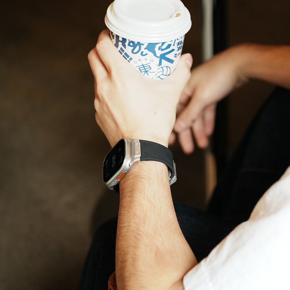 Apple Watch Band BJ-006 VECTOR - Black Silver【Bandee Joy】